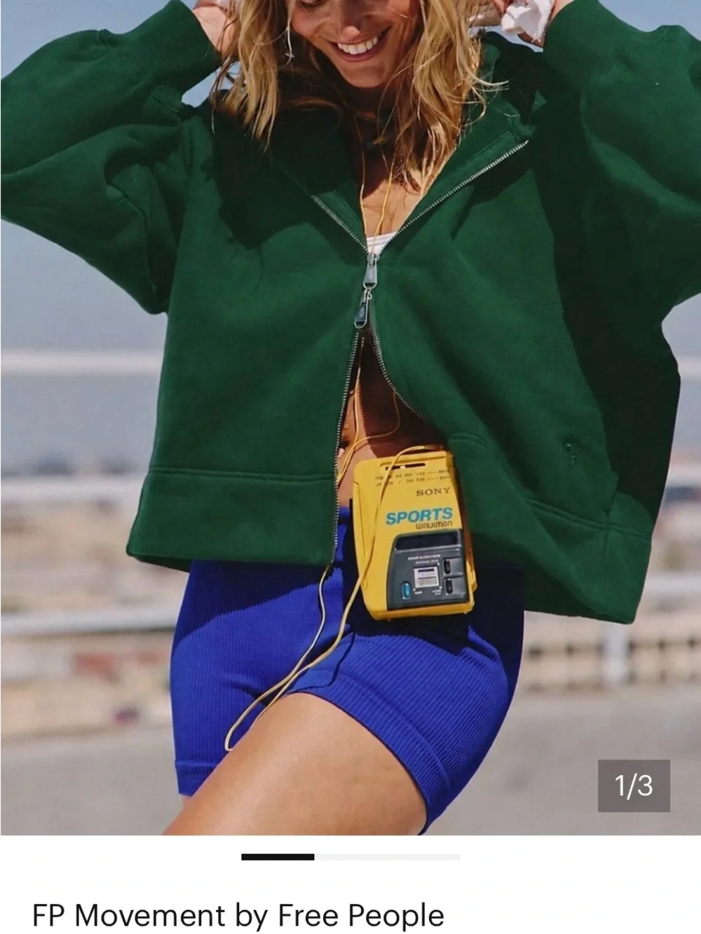 Cut above zip up hoodie Free People